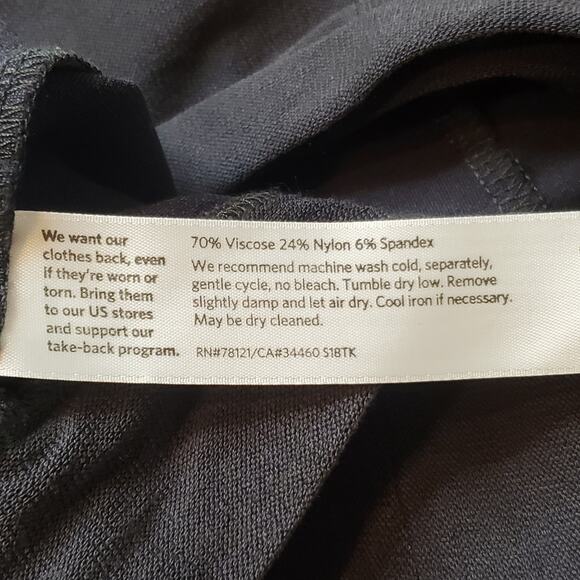 Eileen Fisher Womens Size L Stretch Crepe Slim Leg Pants Gray - Picture 8 of 8